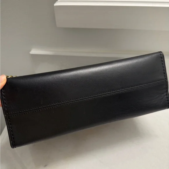 Coach Parker Chain Black Leather Shoulder Bag - Picture 5 of 11